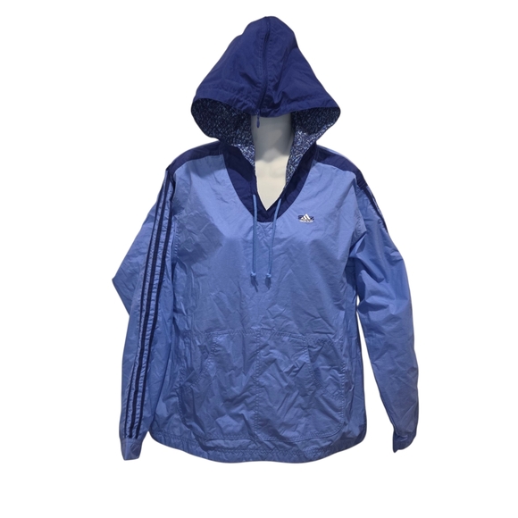 Adidas Vintage 90s Pullover Hooded Windbreaker Jacket Size Large - Picture 1 of 9